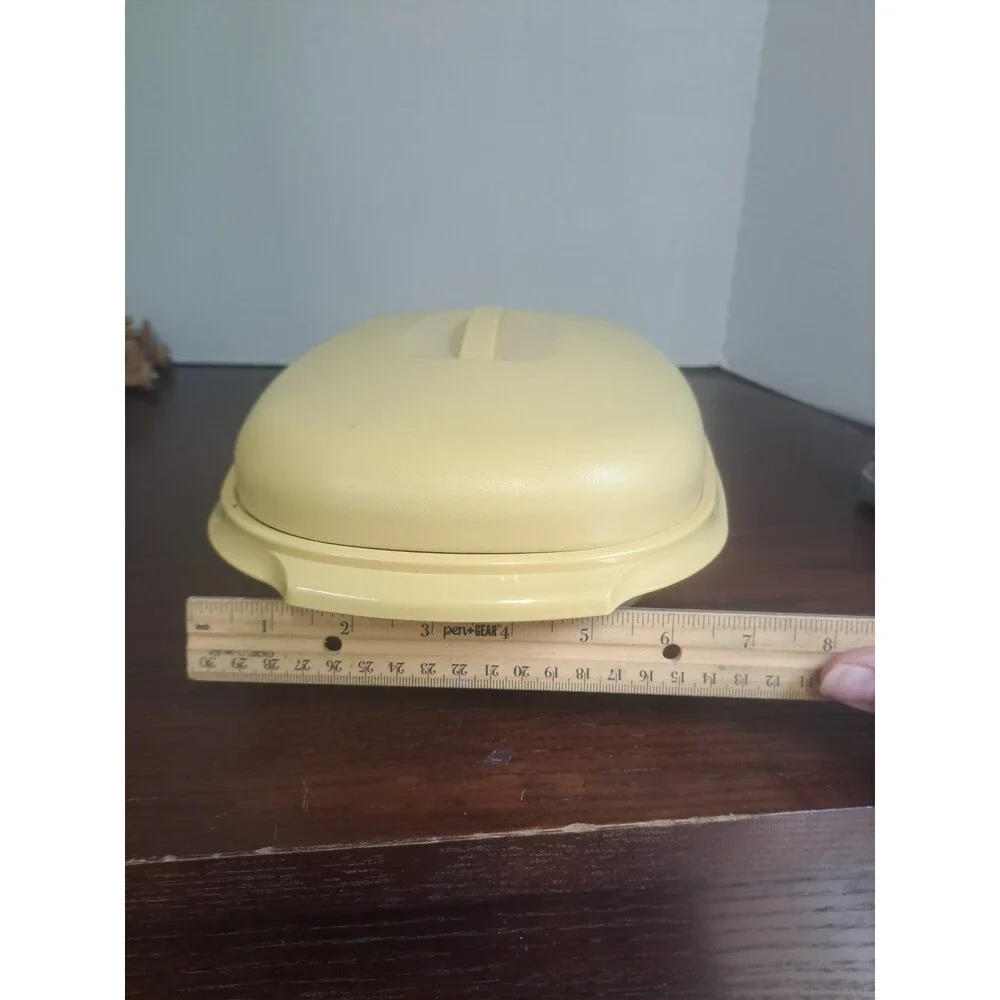 Vtg 1970s Tupperware 3peice Vegetable/Rice Steamer Set Harvest Gold 1273-5